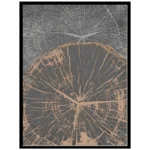 Set Anillos arboreos negro simple 40x50 - Imagen 5